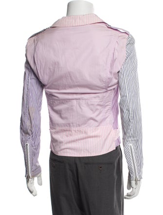 Comme des Garçons Homme Plus 2013 Striped Moto Jacket