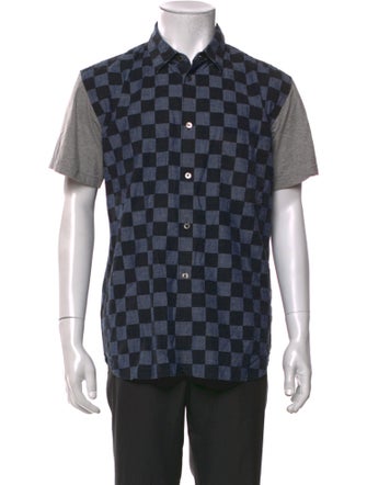 Comme des Garçons Homme Plus Plaid Print Short Sleeve Shirt