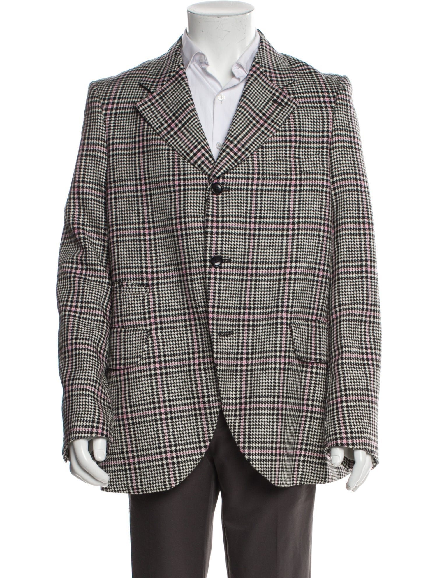 Comme des Garçons Homme Plus Houndstooth Print Blazer