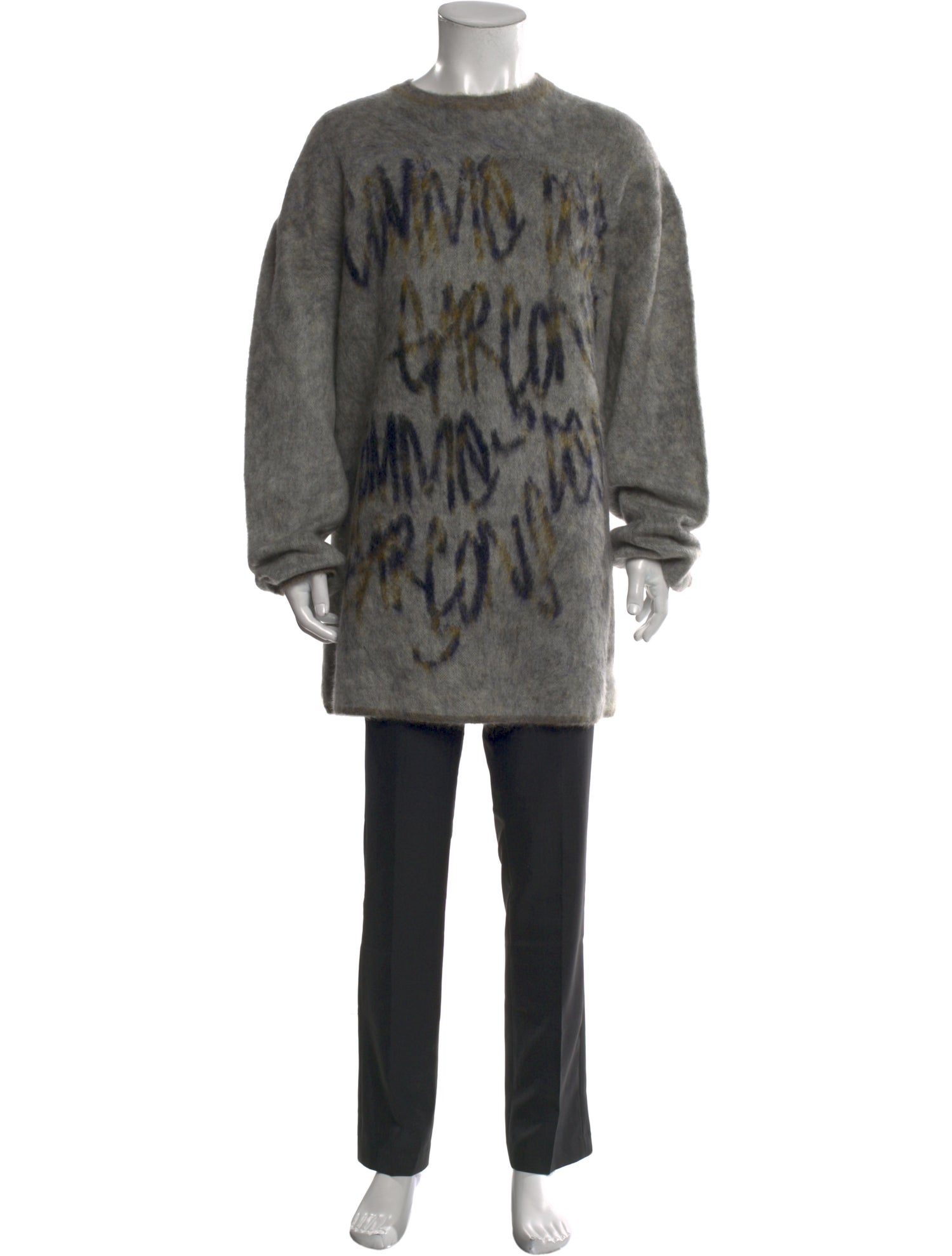 Comme des Garçons Homme Plus Mohair Printed Cardigan w/ Tags