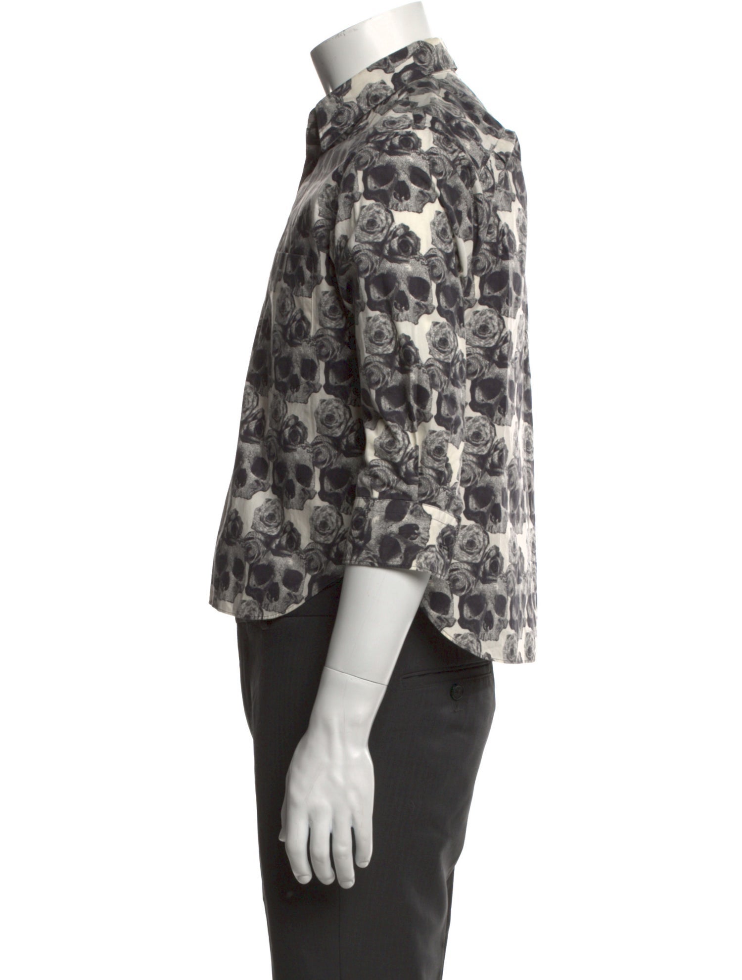 Comme des Garçons Homme Plus Printed Three-Quarter Sleeve Shirt