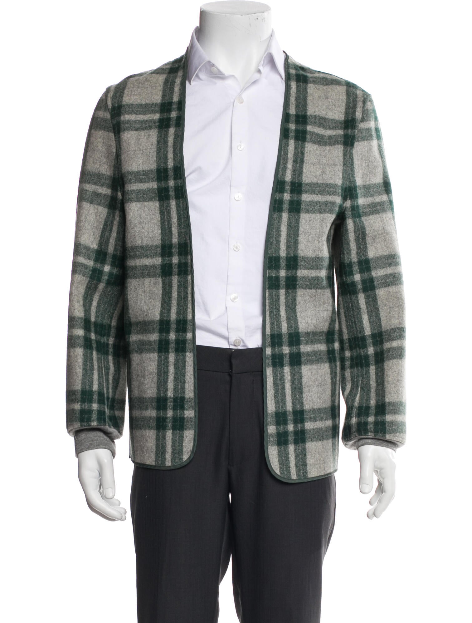 Comme des Garçons Homme Plus Plaid Print Peacoat