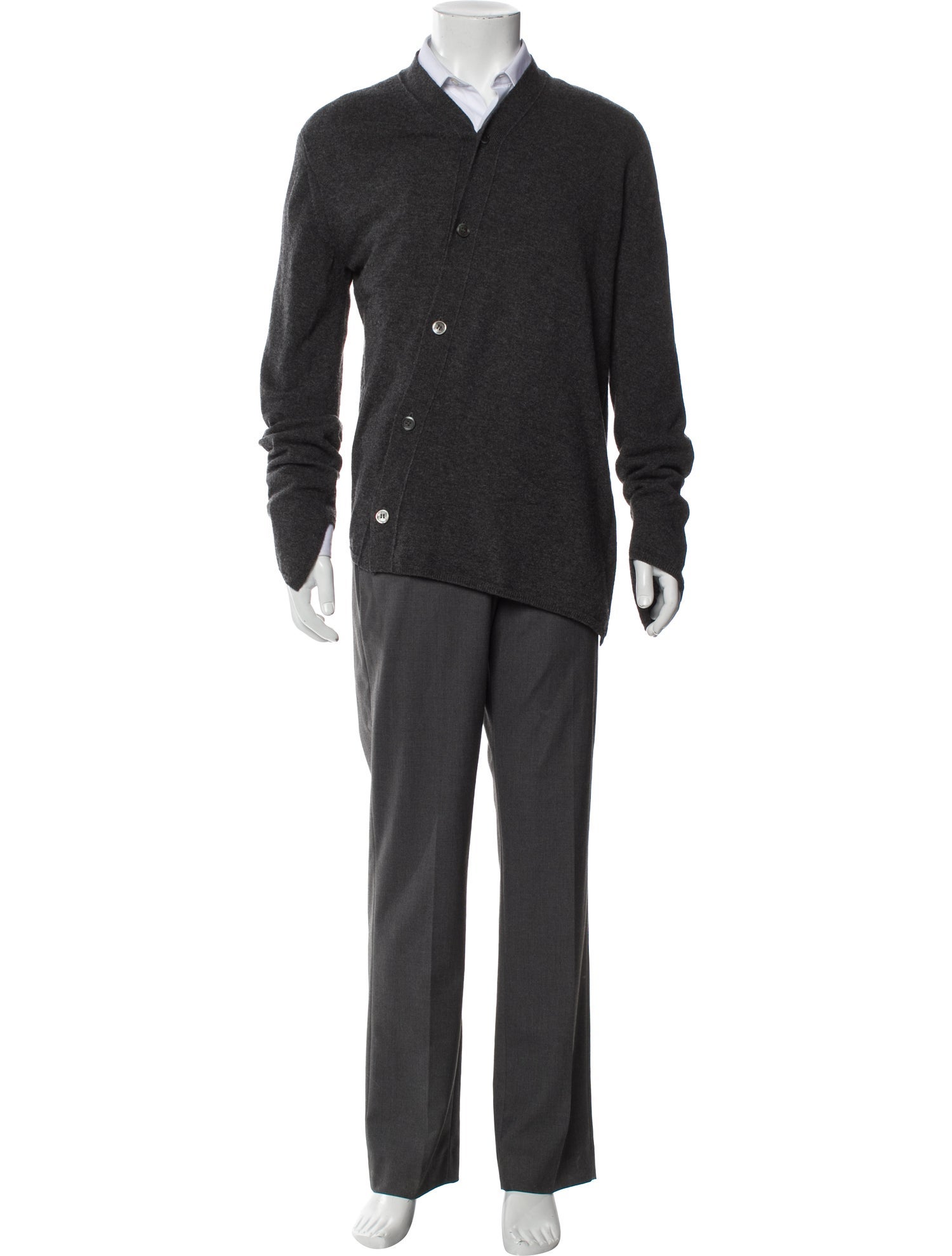 Comme des Garçons Homme Plus Wool Mock Neck Cardigan