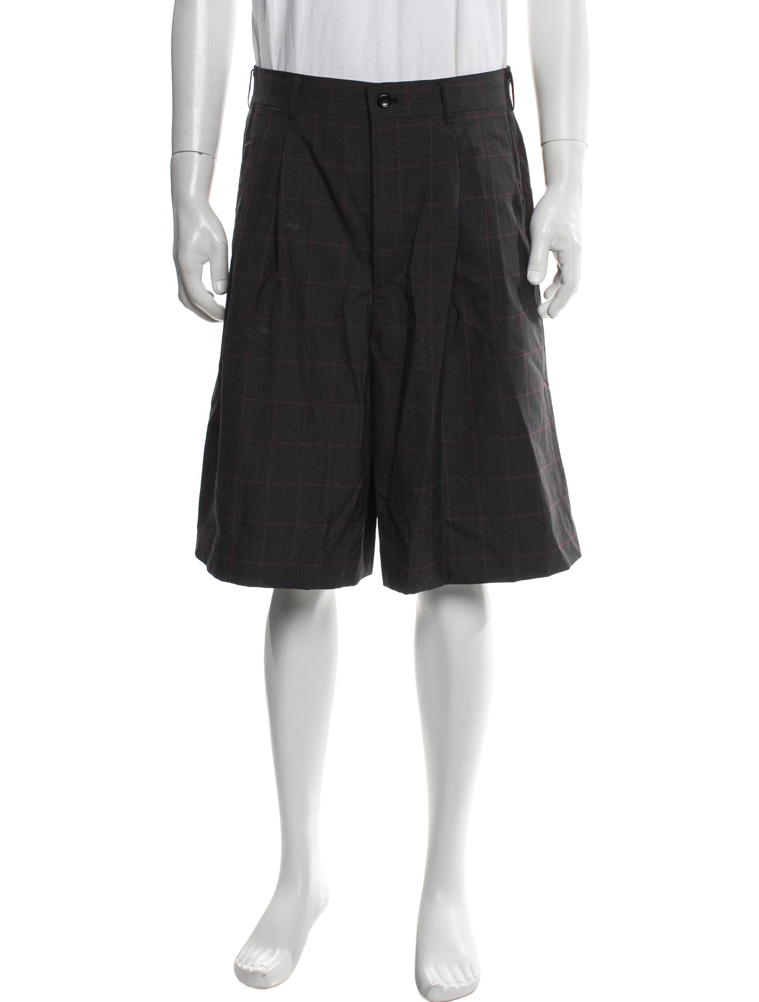 Comme des Garçons Homme Plus Wool Flat Front Shorts
