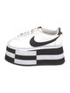 Comme des Garçons x Nike Leather Graphic Print Wedge Sneakers