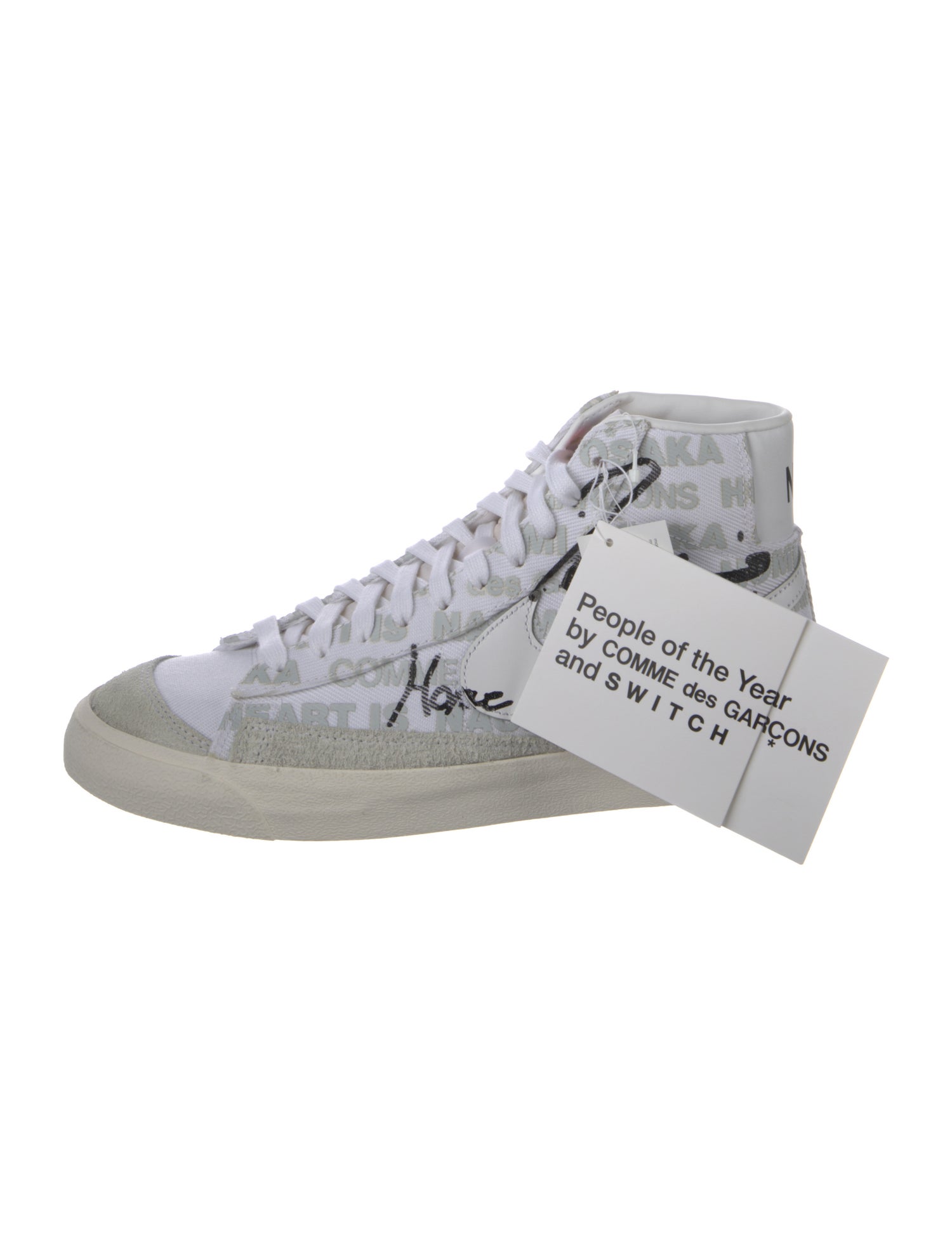 Comme des Garçons x Nike Canvas Printed Sneakers w/ Tags