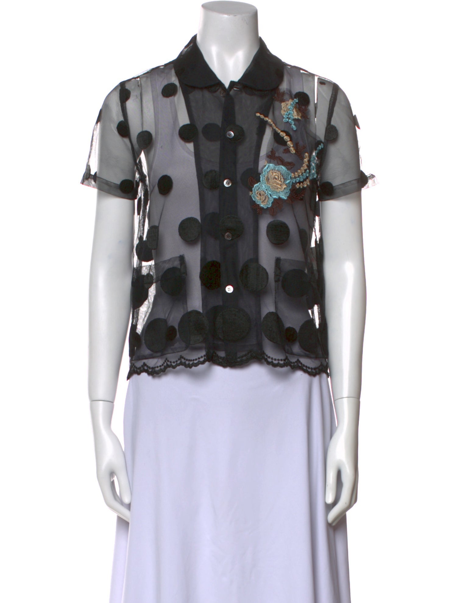 Comme des Garçons Robe de Chambre Vintage 2001 Button-Up Top