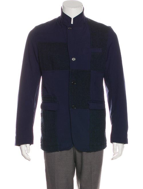 Comme des Garçons Shirt Wool-Paneled Button-Up Jac