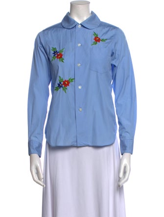 Comme des Garçons SHIRT Long Sleeve Button-Up Top