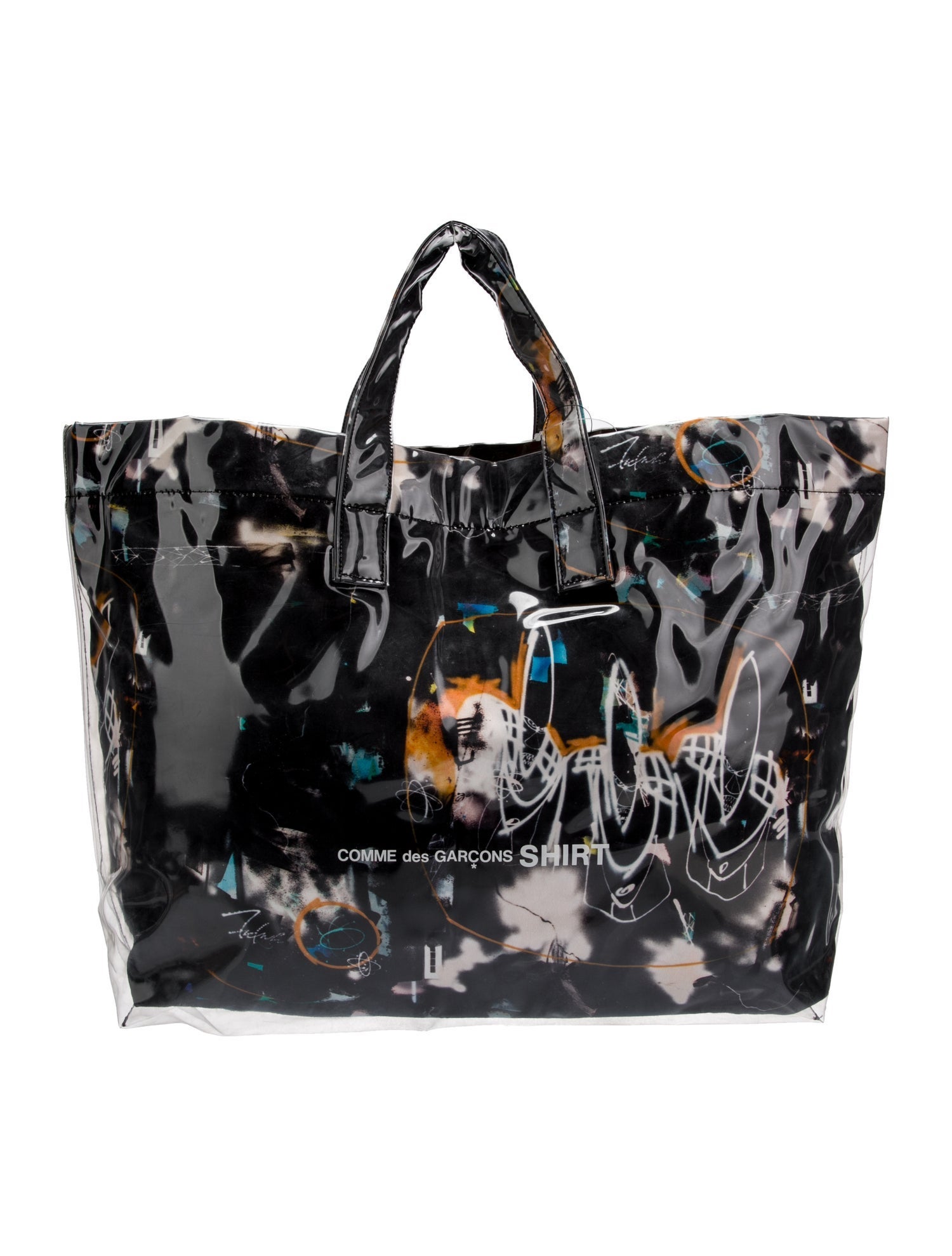 COMME DES GARÇON vinyl handbag