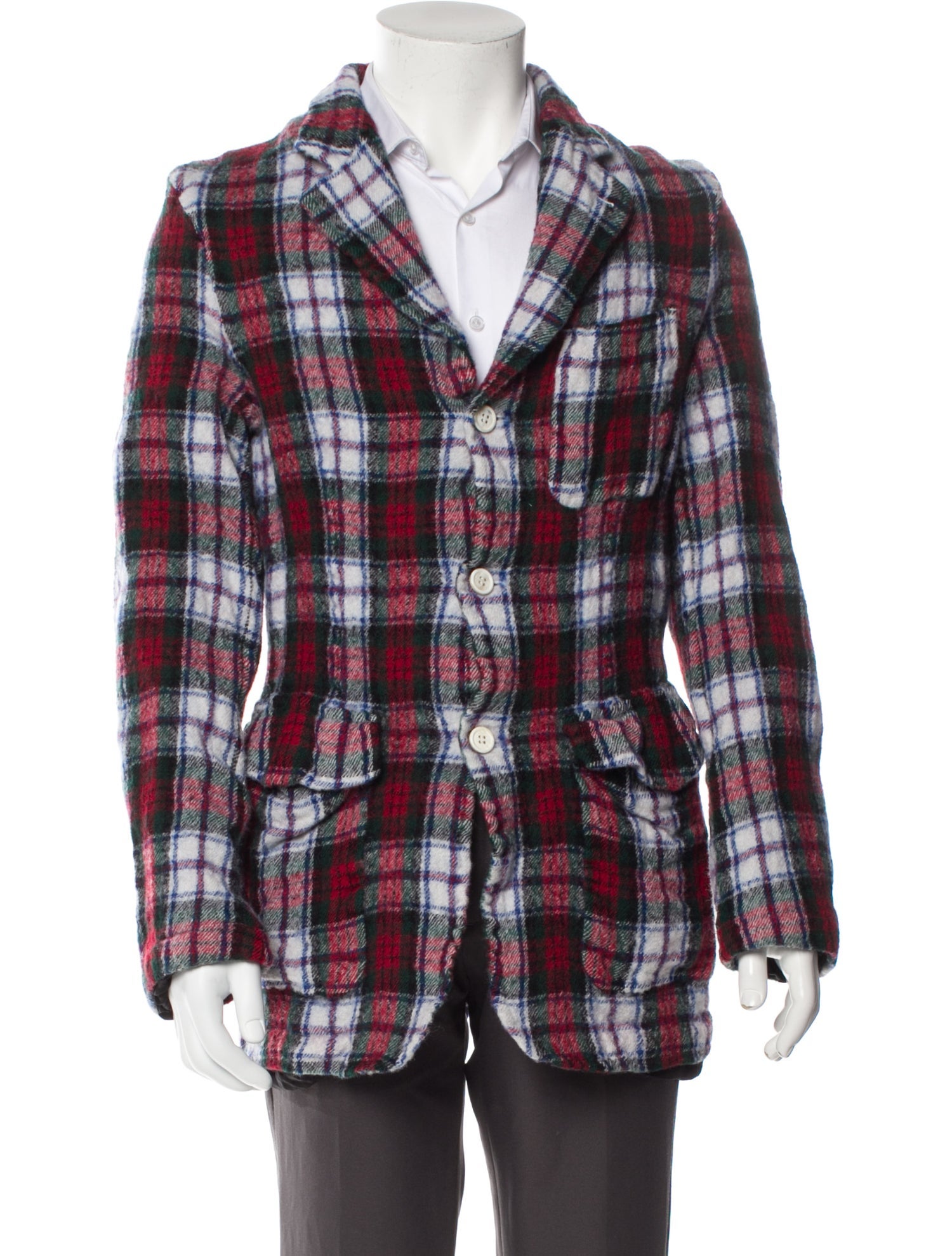 Comme des Garçons SHIRT Plaid Print Blazer w/ Tags