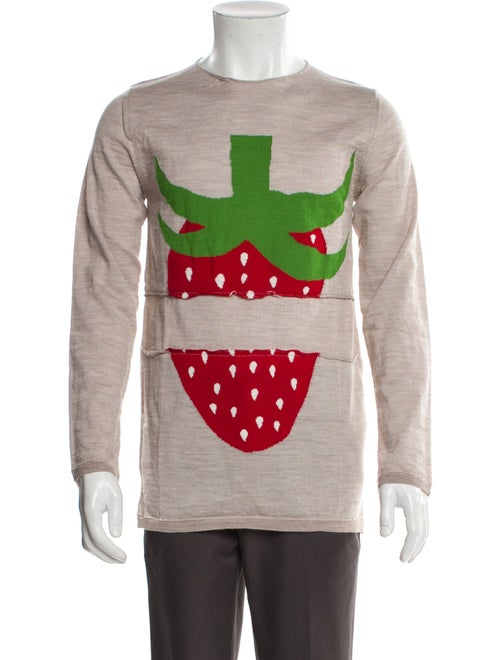 Comme des Garçons SHIRT Wool Graphic Print Pullover