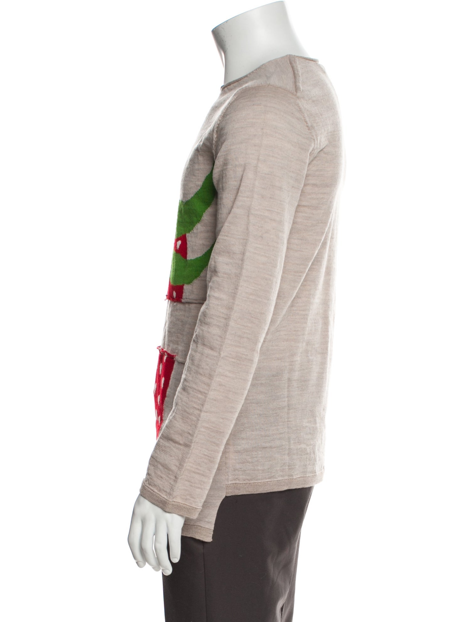 Comme des Garçons SHIRT Wool Graphic Print Pullover