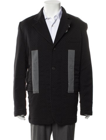 Comme des Garçons Shirt Outerwear Printed Peacoat L