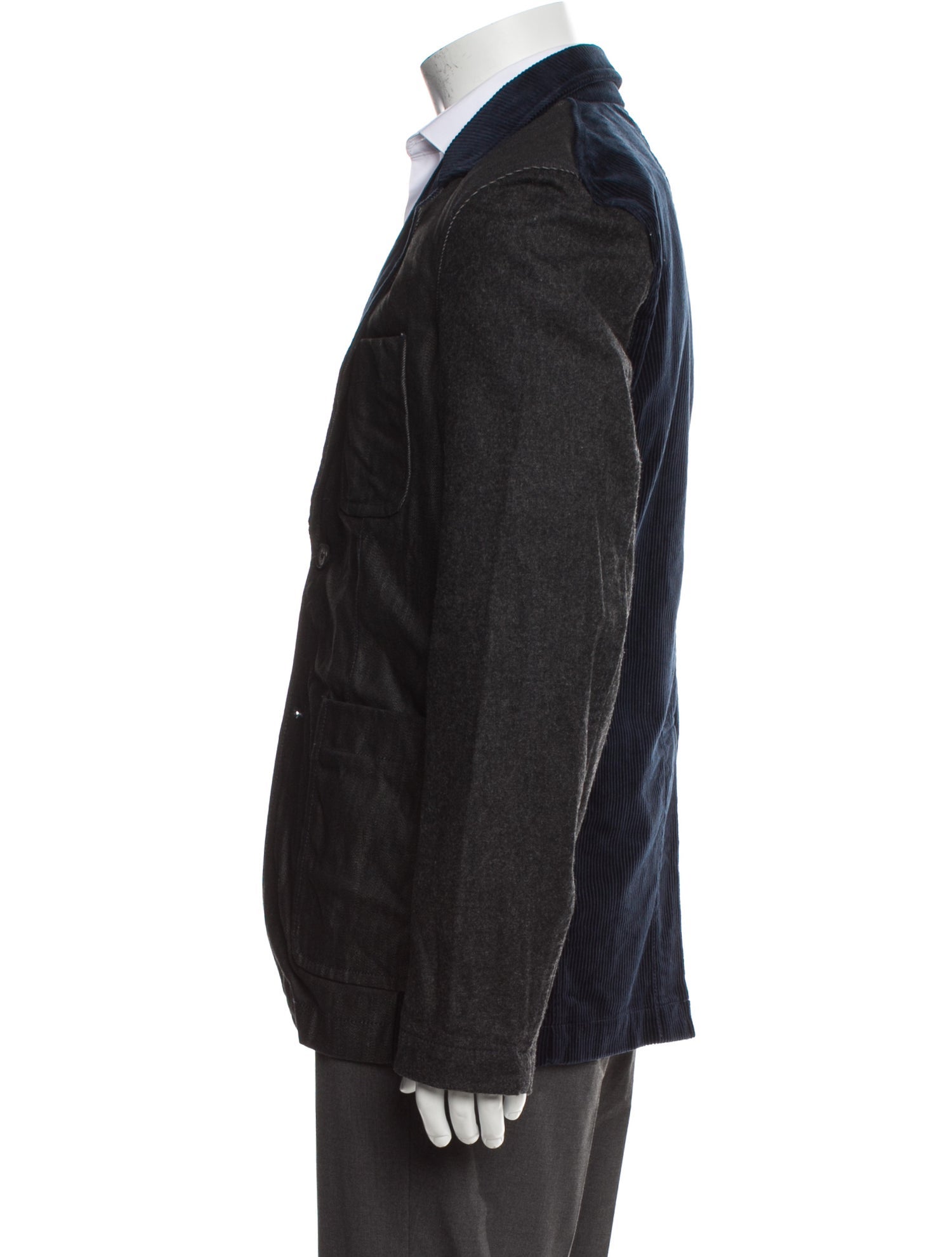 Comme des Garçons SHIRT Colorblock Pattern Peacoat w/ Tags