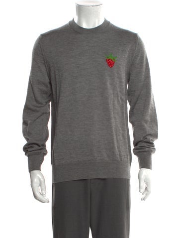 Comme des Garçons Shirt Sweaters Graphic Print Crew Neck Pullover L