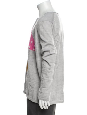 Comme des Garçons SHIRT Wool Graphic Print Cardigan