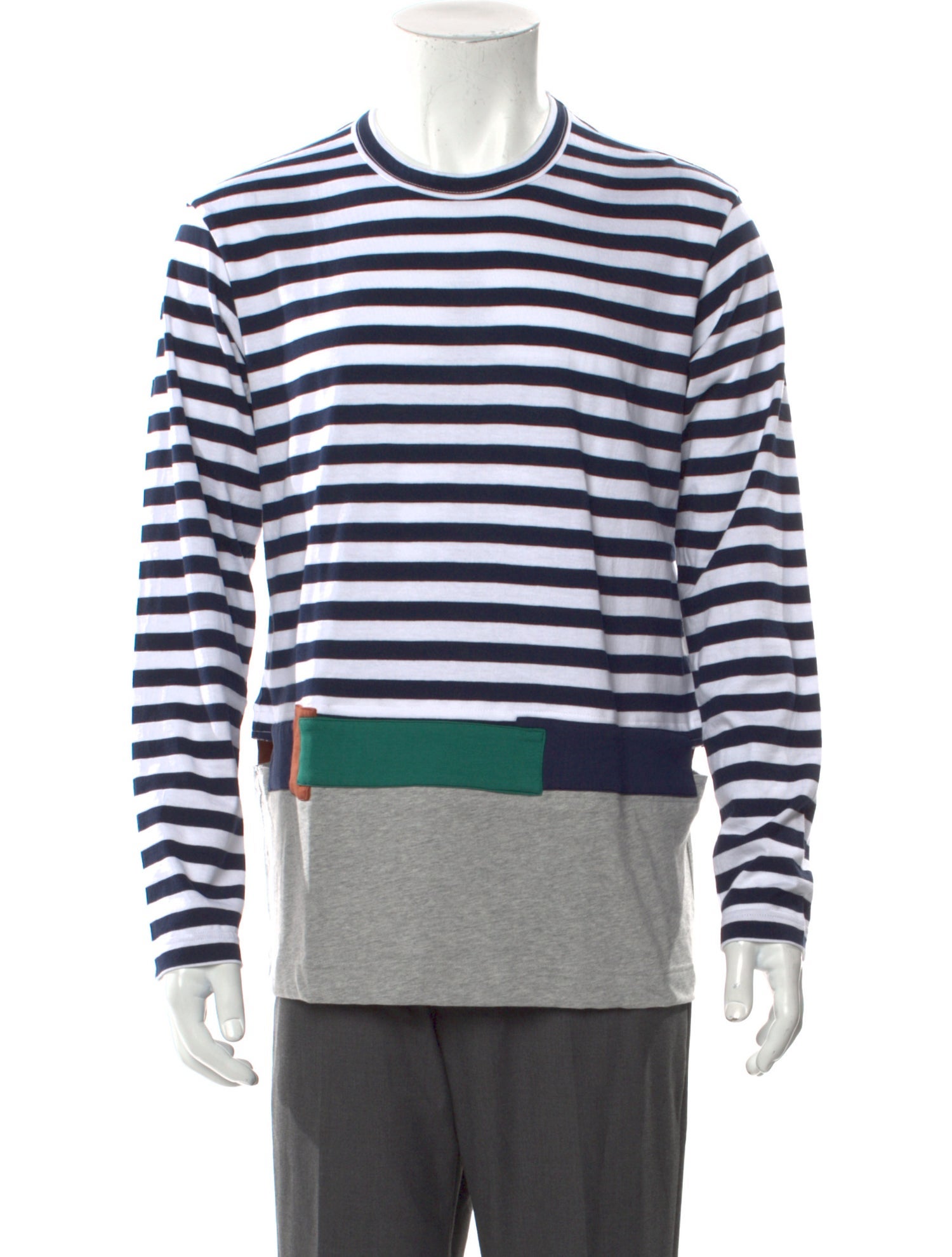 Comme des Garçons SHIRT Striped Crew Neck T-Shirt w/ Tags