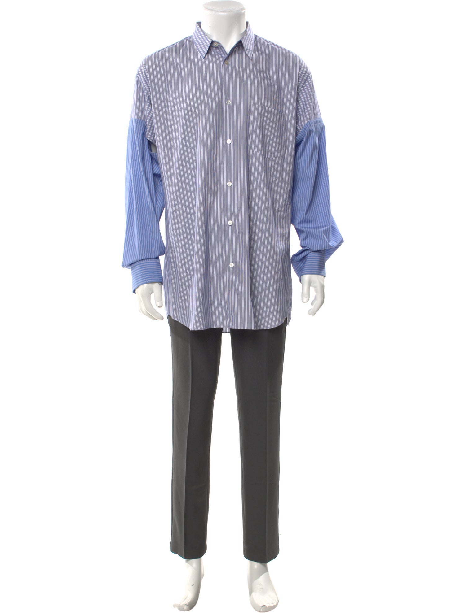 Comme des Garçons SHIRT Striped Long Sleeve Shirt