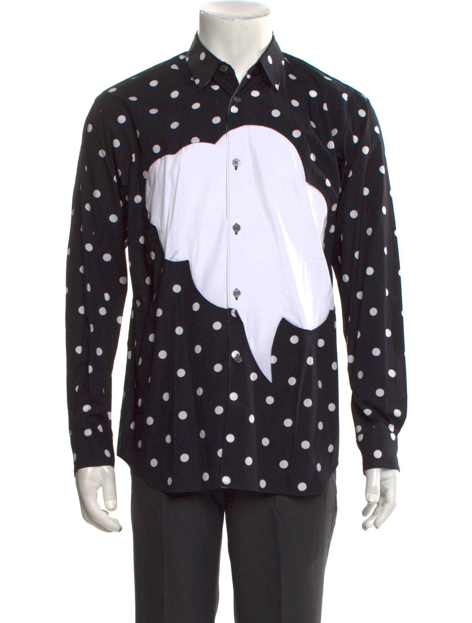 Comme des Garçons SHIRT Polka Dot Print Long Sleeve Shirt
