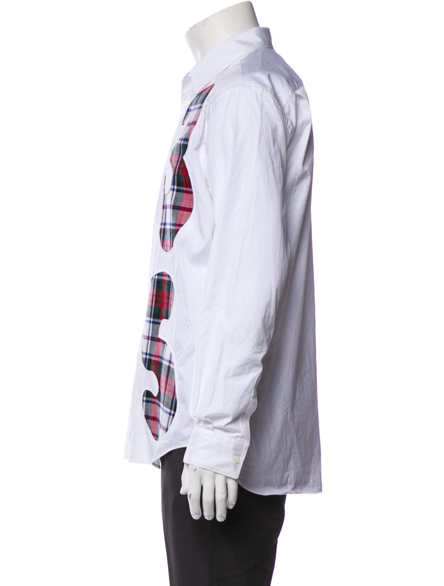 Comme des Garçons SHIRT Plaid Print Long Sleeve Dress Shirt