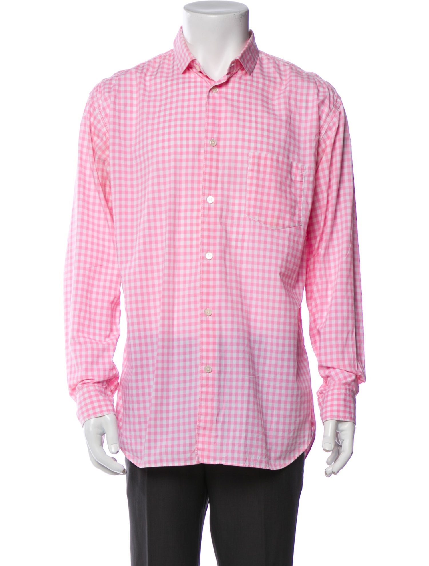 Comme des Garçons SHIRT Plaid Print Long Sleeve Shirt