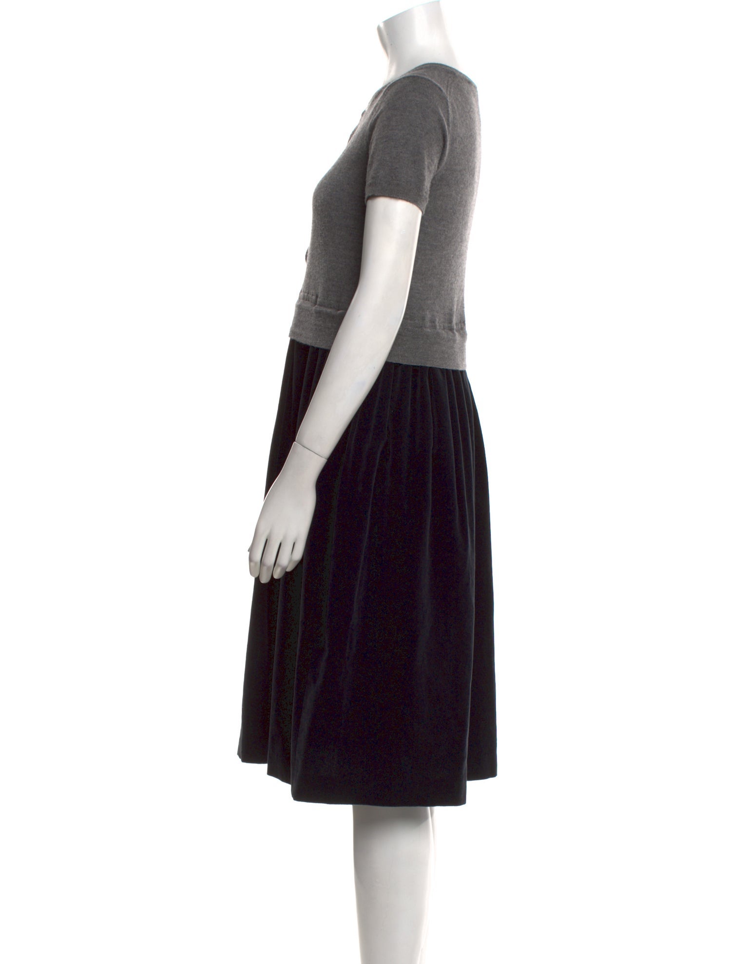 Comme des Garçons SHIRT Wool Knee-Length Dress