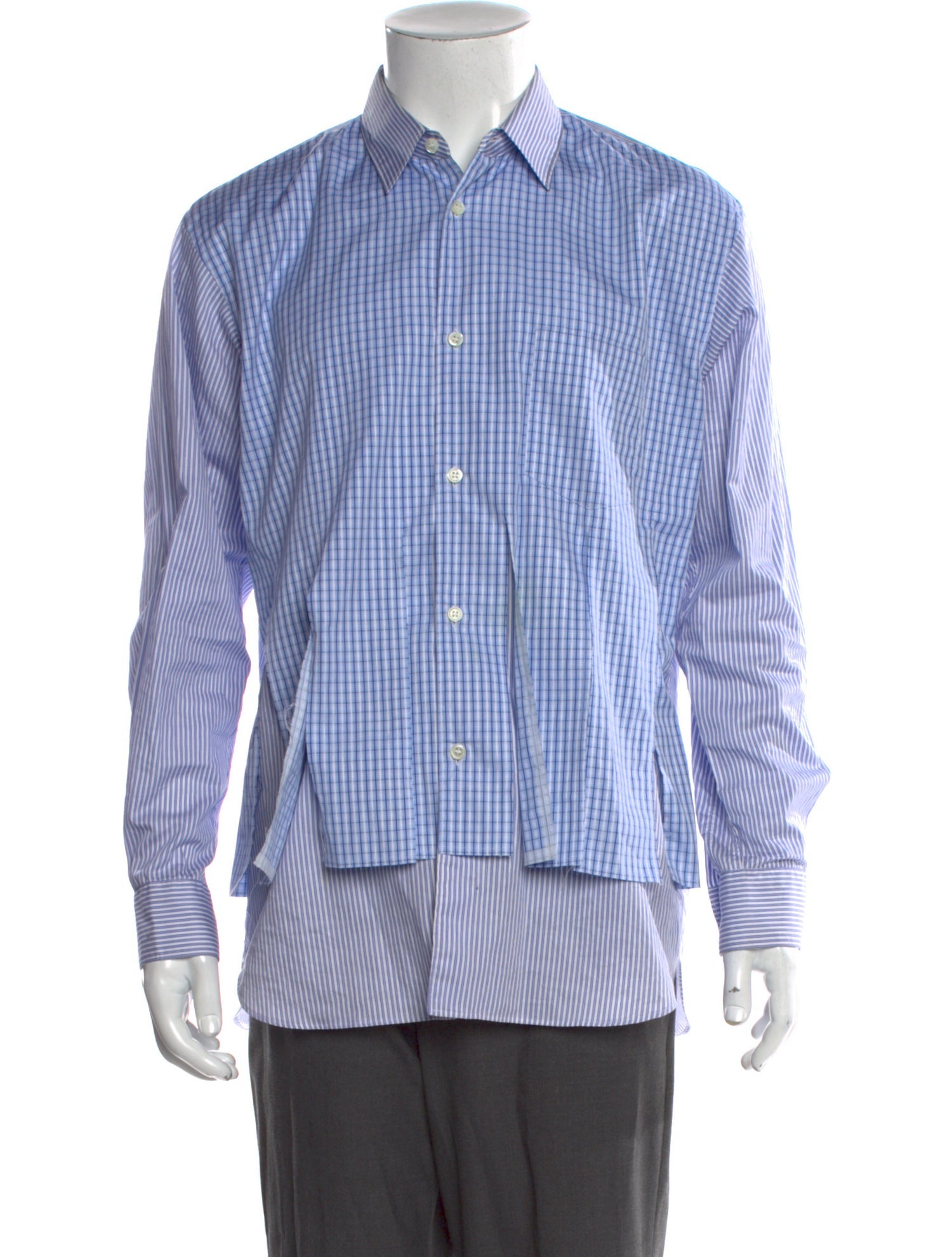 Comme des Garçons SHIRT Plaid Print Long Sleeve Shirt