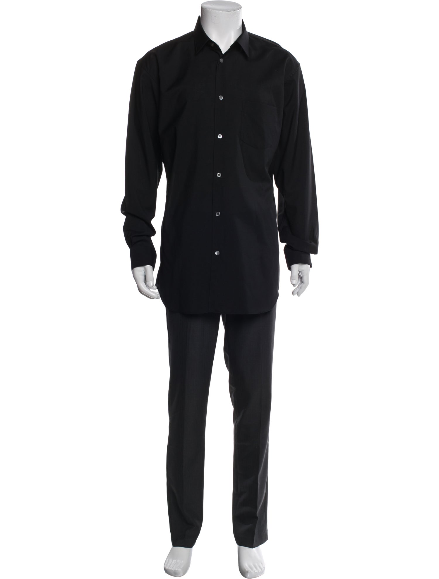 Comme des Garçons SHIRT Wool Long Sleeve Dress Shirt