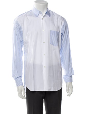 Comme des Garçons SHIRT Striped Long Sleeve Dress Shirt