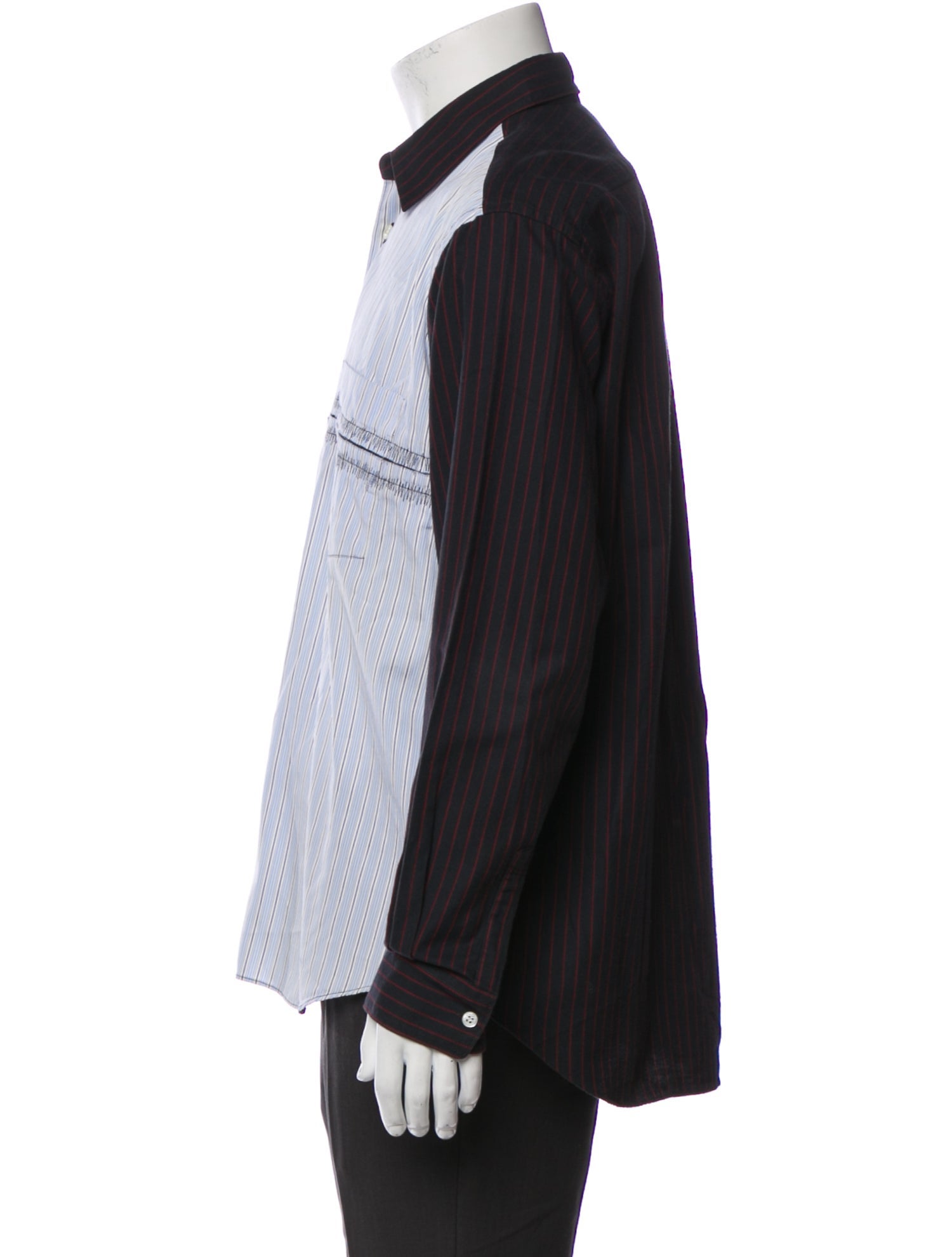 Comme des Garçons SHIRT Striped Long Sleeve Shirt