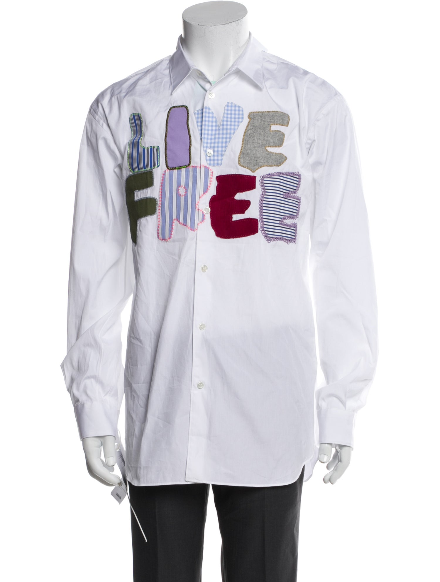 Comme des Garçons SHIRT Graphic Print Long Sleeve Shirt w/ Tags