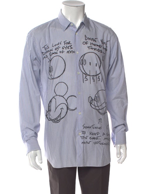 Comme des Garçons SHIRT Striped Long Sleeve Dress Shirt