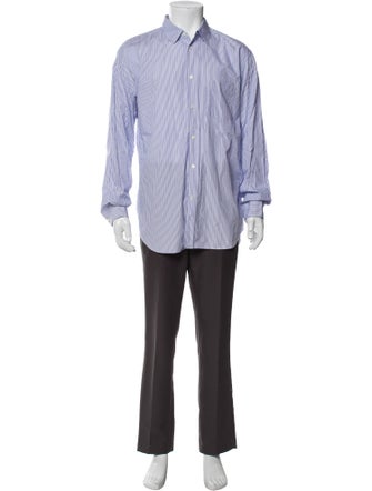 Comme des Garçons SHIRT Striped Long Sleeve Dress Shirt