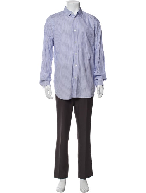 Comme des Garçons SHIRT Striped Long Sleeve Dress Shirt