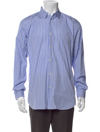 Comme des Garçons SHIRT Striped Long Sleeve Dress Shirt
