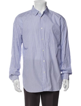 Comme des Garçons SHIRT Striped Long Sleeve Dress Shirt