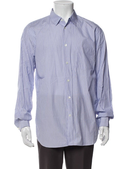 Comme des Garçons SHIRT Striped Long Sleeve Dress Shirt