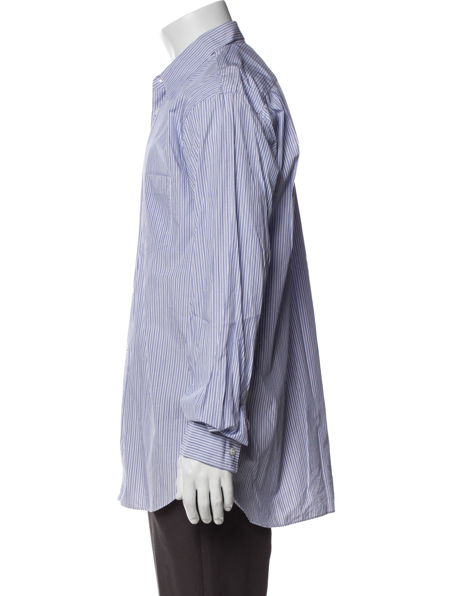 Comme des Garçons SHIRT Striped Long Sleeve Dress Shirt
