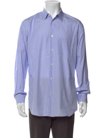 Comme des Garçons SHIRT Striped Long Sleeve Dress Shirt