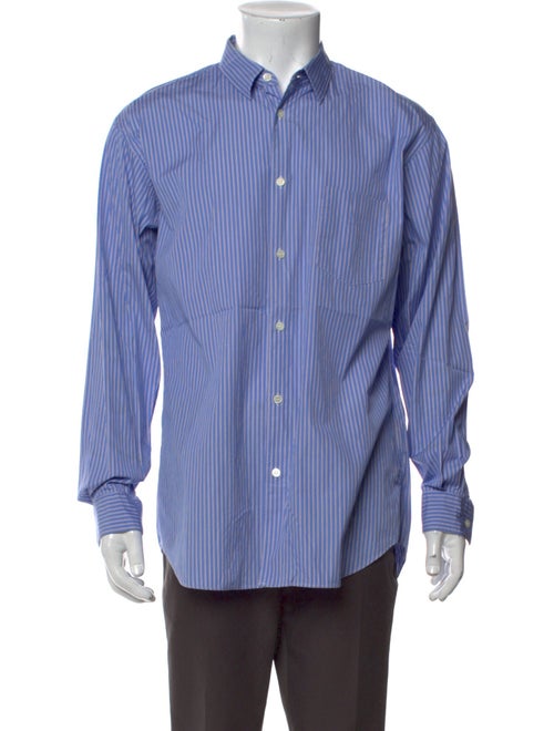 Comme des Garçons SHIRT Striped Long Sleeve Dress Shirt