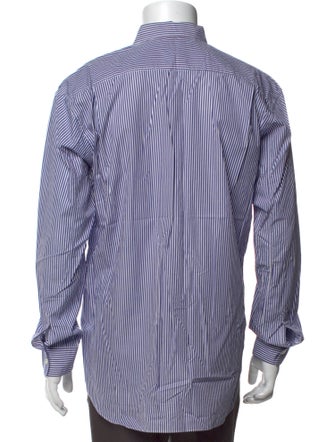 Comme des Garçons SHIRT Striped Long Sleeve Dress Shirt
