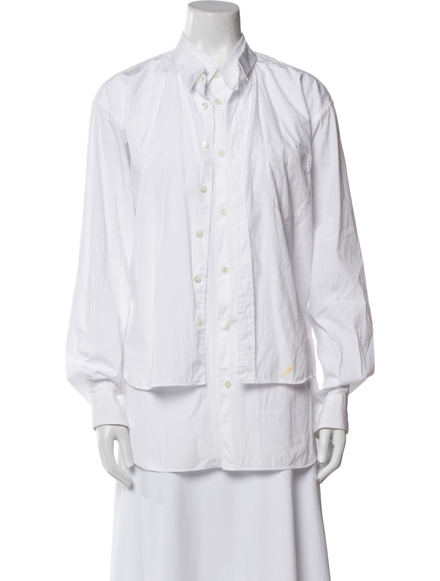 Comme des Garçons SHIRT Long Sleeve Button-Up Top