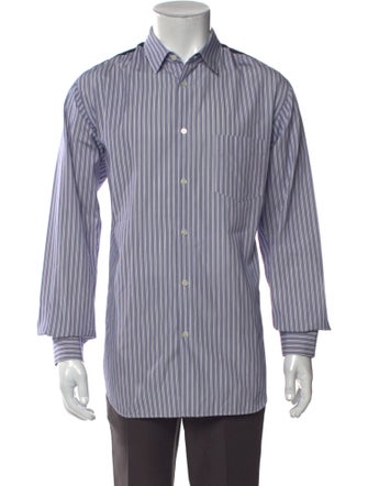 Comme des Garçons SHIRT Striped Long Sleeve Dress Shirt