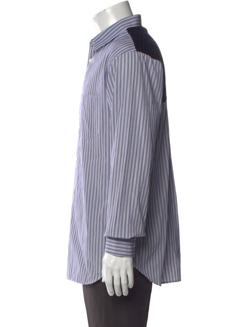 Comme des Garçons SHIRT Striped Long Sleeve Dress Shirt