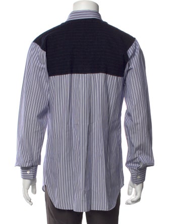 Comme des Garçons SHIRT Striped Long Sleeve Dress Shirt