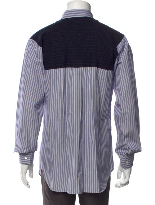 Comme des Garçons SHIRT Striped Long Sleeve Dress Shirt