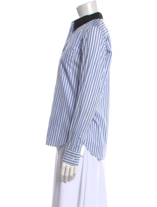 Comme des Garçons SHIRT Striped Long Sleeve Button-Up Top
