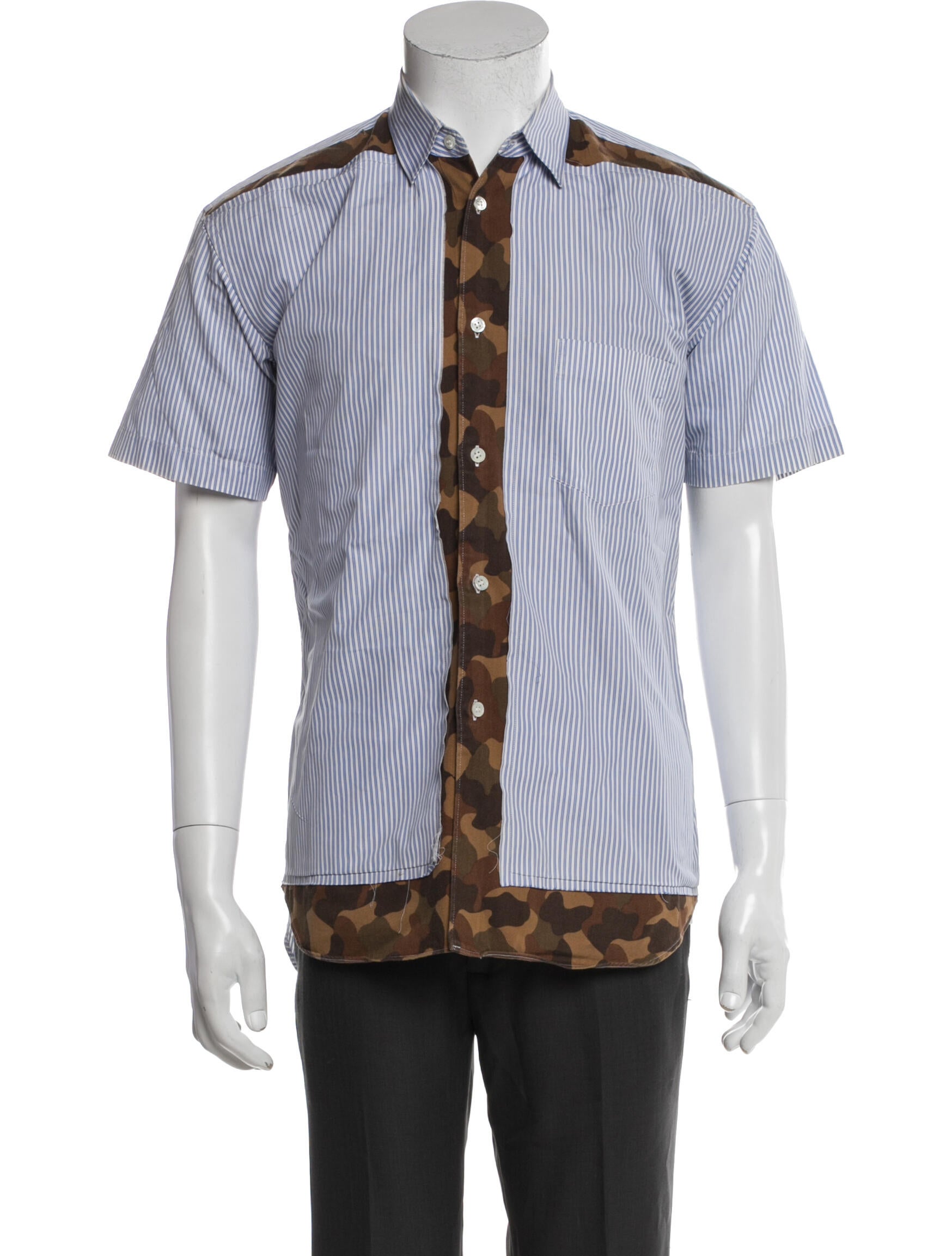 Comme des Garçons SHIRT Striped Short Sleeve Shirt