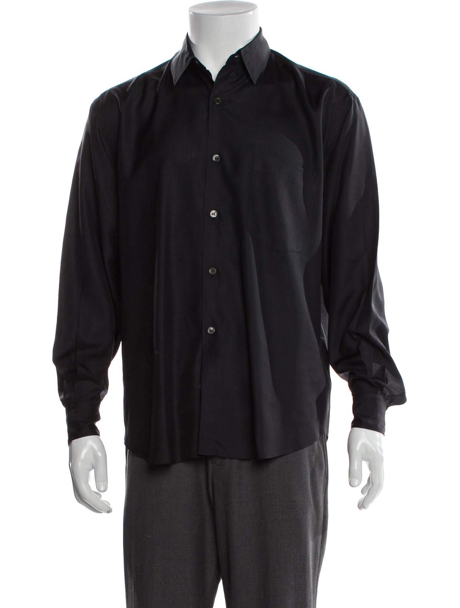 Comme des Garçons SHIRT Silk Long Sleeve Shirt
